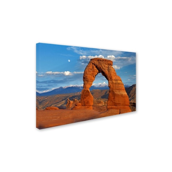 Mike Jones Photo 'Delicate Arch Sunset' Canvas Art,22x32